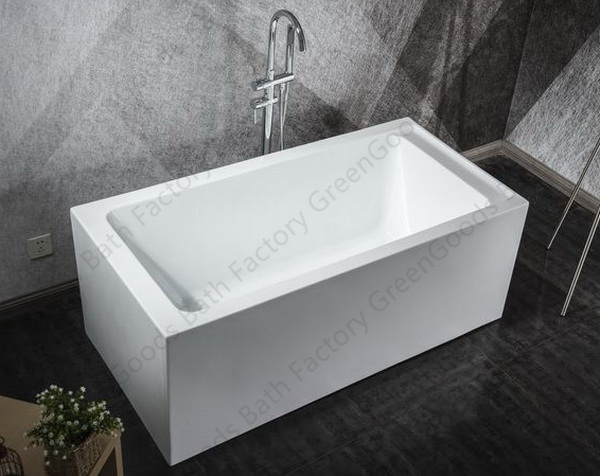 freestanding rectangular bathtub