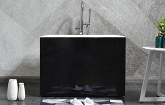 Cheap European Black Acrylic Freestanding Bathtub