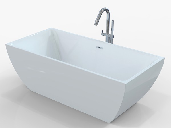 Freestanding bath 1700 x 800 with freestanding tub faucet