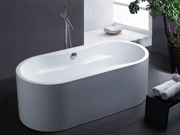 freestanding whirlpool tub without faucet drilling