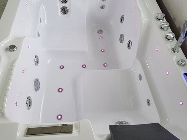 Elegant Acrylic Electric Bubble Whirlpool Massage Bathtub