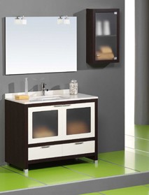 wood bathroom cabinet