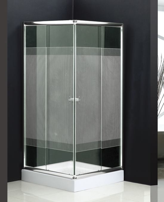 3 wall shower enclosure, 900 x 900 mm