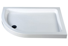 1200 x 900 shower tray, offset quadrant shower trays